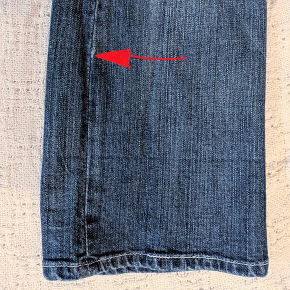 Vtg Victoria Beckham Rock & Republic Blue Denim Bootcut Jeans Women’s Size 30 - Picture 6 of 9